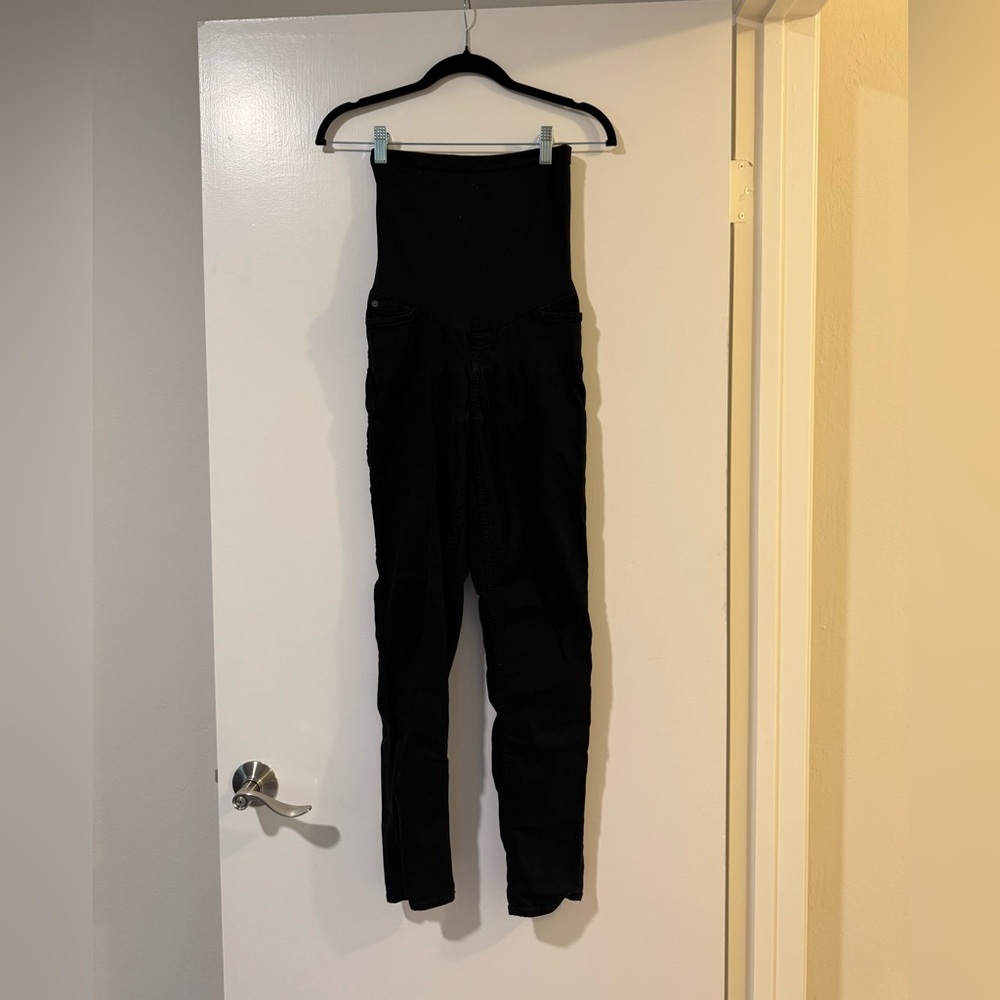 Maternity 7 for all mankind Black High-Waisted Pants size small - Picture 2 of 6